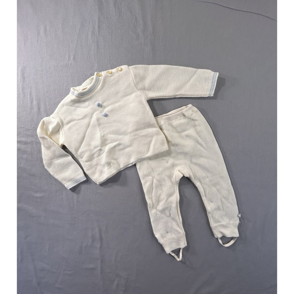 Vintage Baby Outfit Sweater‎ And Pants Baby 80/ 9-12 Months
